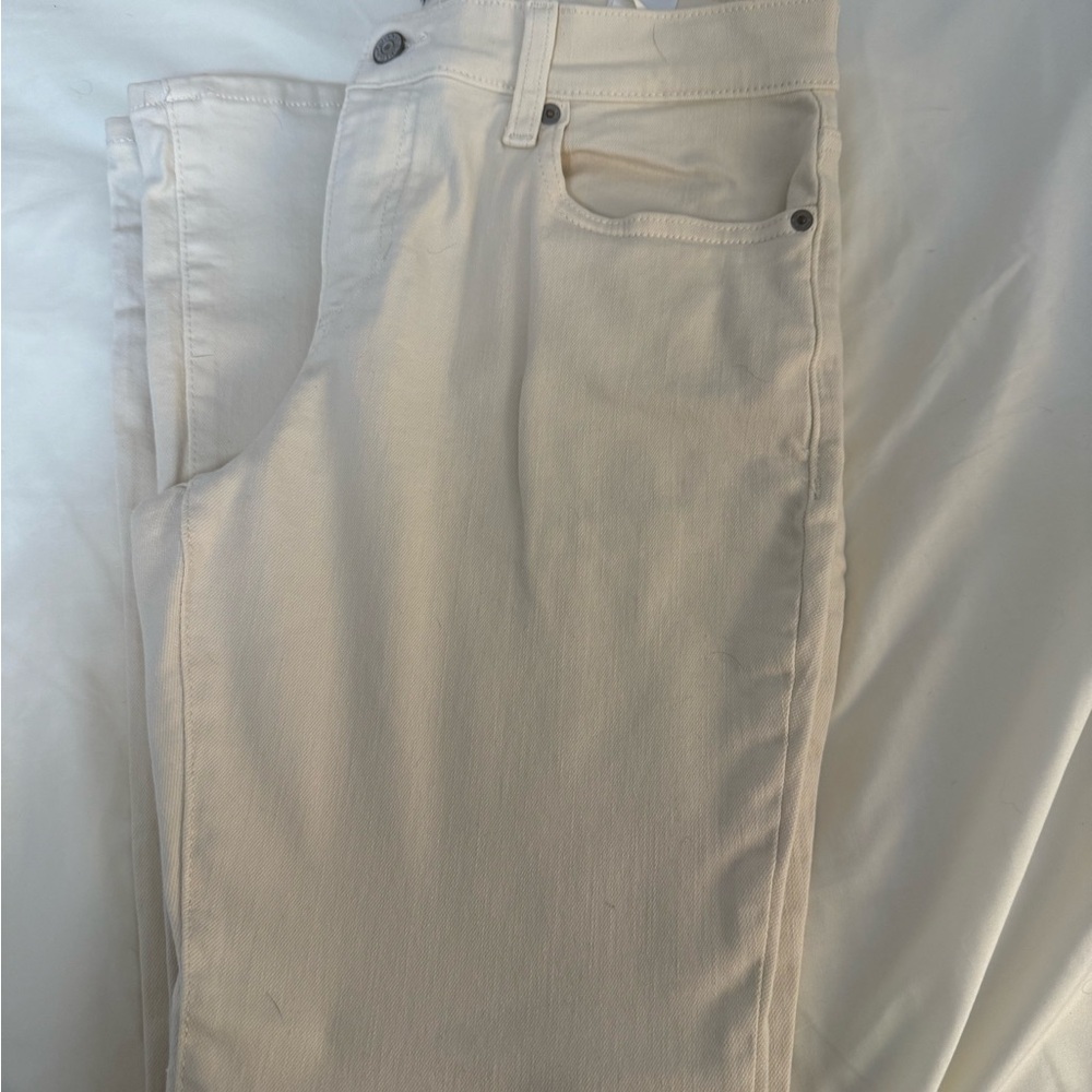 Banana Republic Cream Boot Cut Jeans